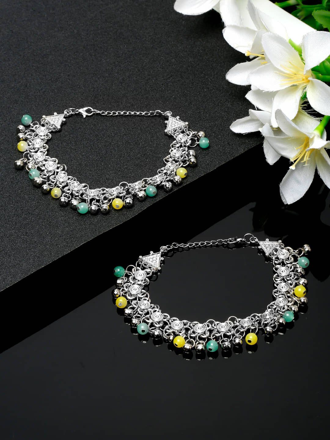 YOUBELLA Silver Anklets ( Pack of 1 ) - Anklets | Buy online on ZillyBuy