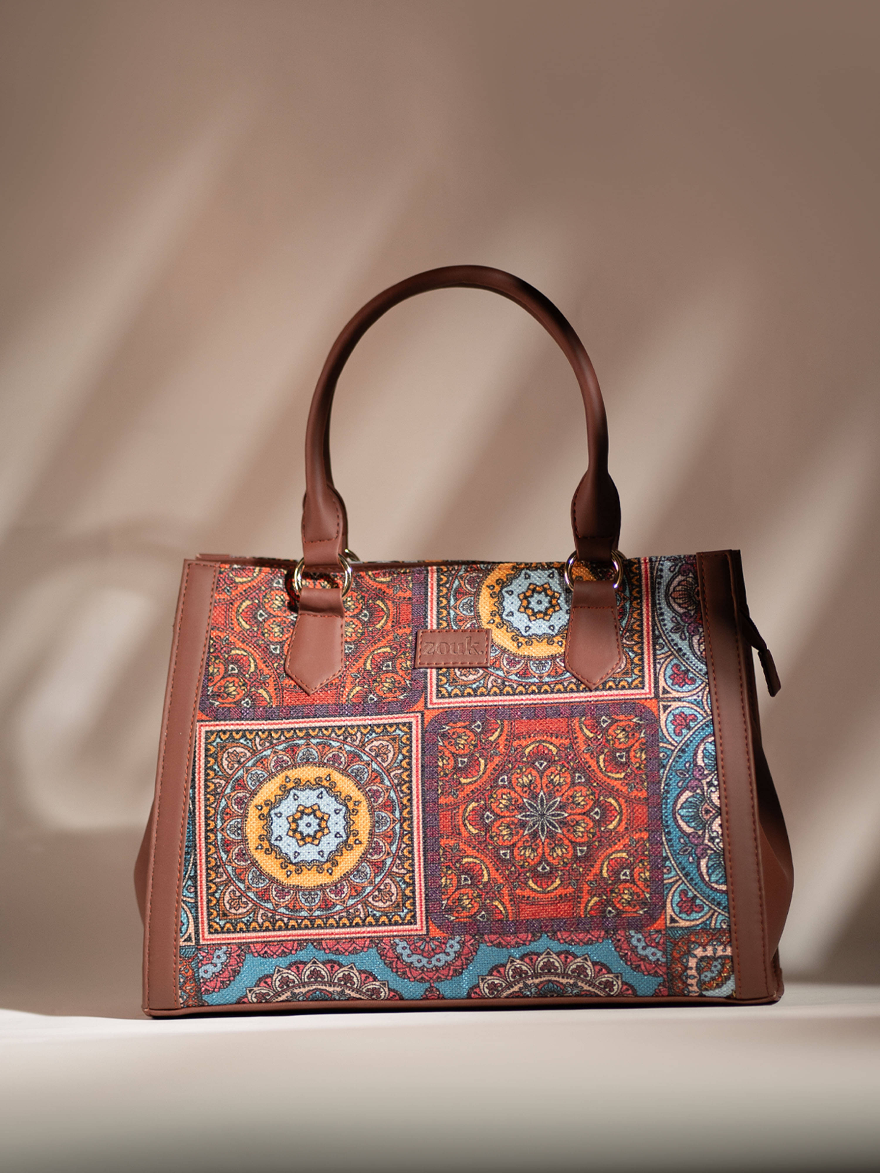     			Zouk Sling Bag Jute Set of 1 ( Multicolor )