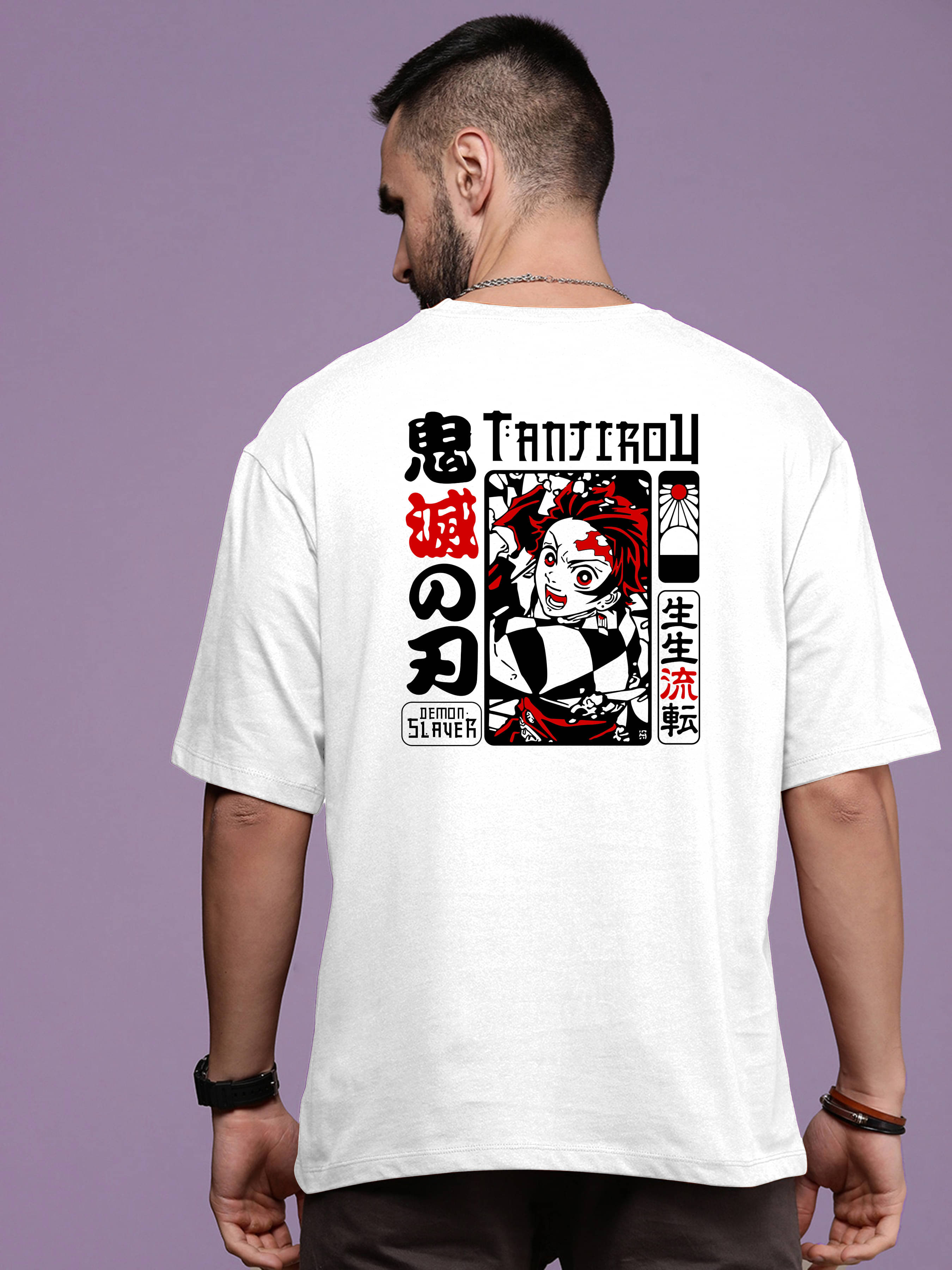 happy khajana Polyester Oversized Fit Printed Half Sleeves Men's T-Shirt - White ( Pack of 1 ) happy khajana Polyester Oversized Fit Printed Half Sleeves Men's T-Shirt - White ( Pack of 1 )
