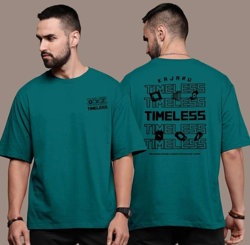     			happy khajana Polyester Oversized Fit Printed Half Sleeves Men's T-Shirt - Dark Green ( Pack of 1 )