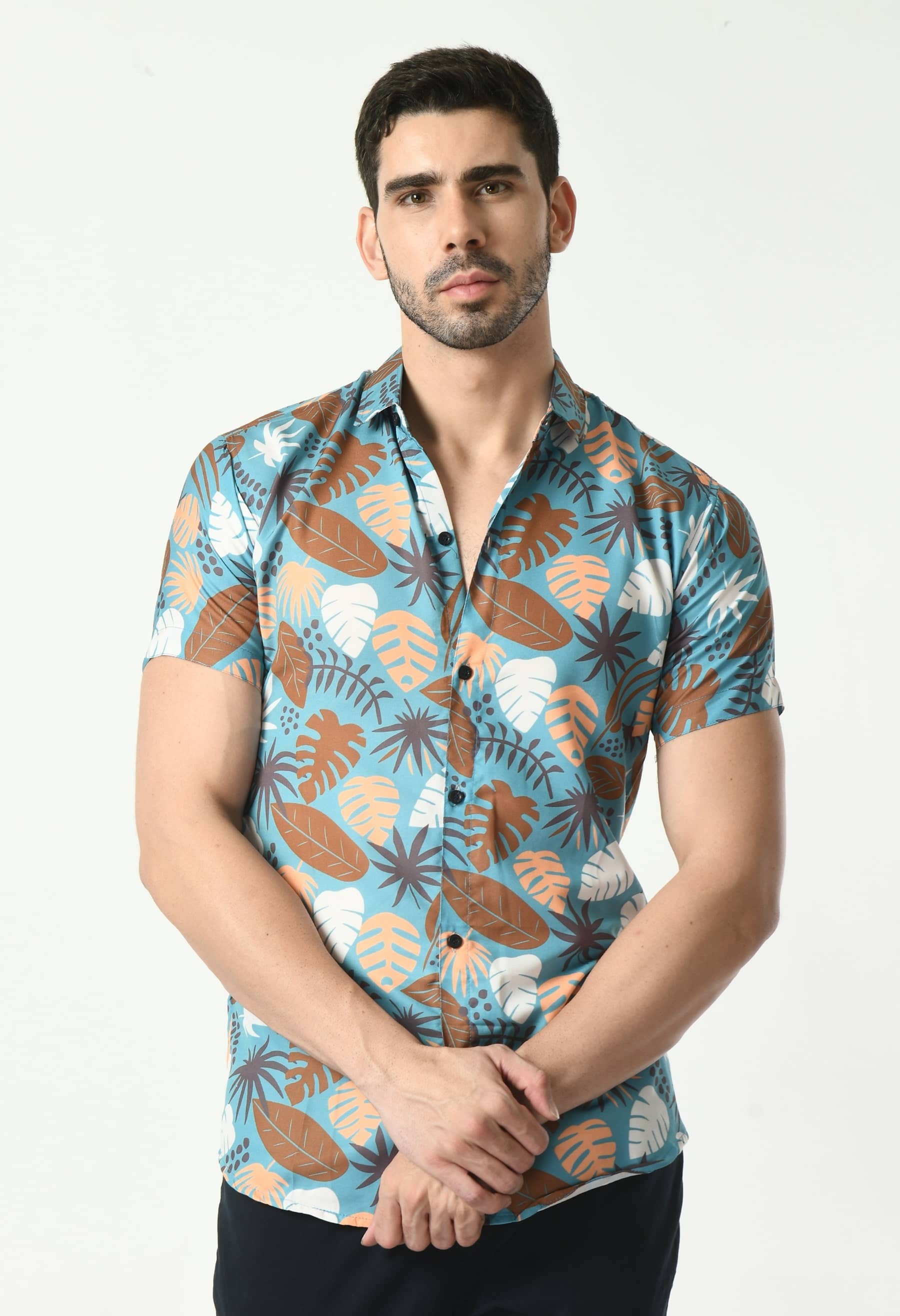 zorrillo Cotton Blend Regular Fit Printed Half Sleeves Men's Casual Shirt - Multicolor ( Pack of 1 )