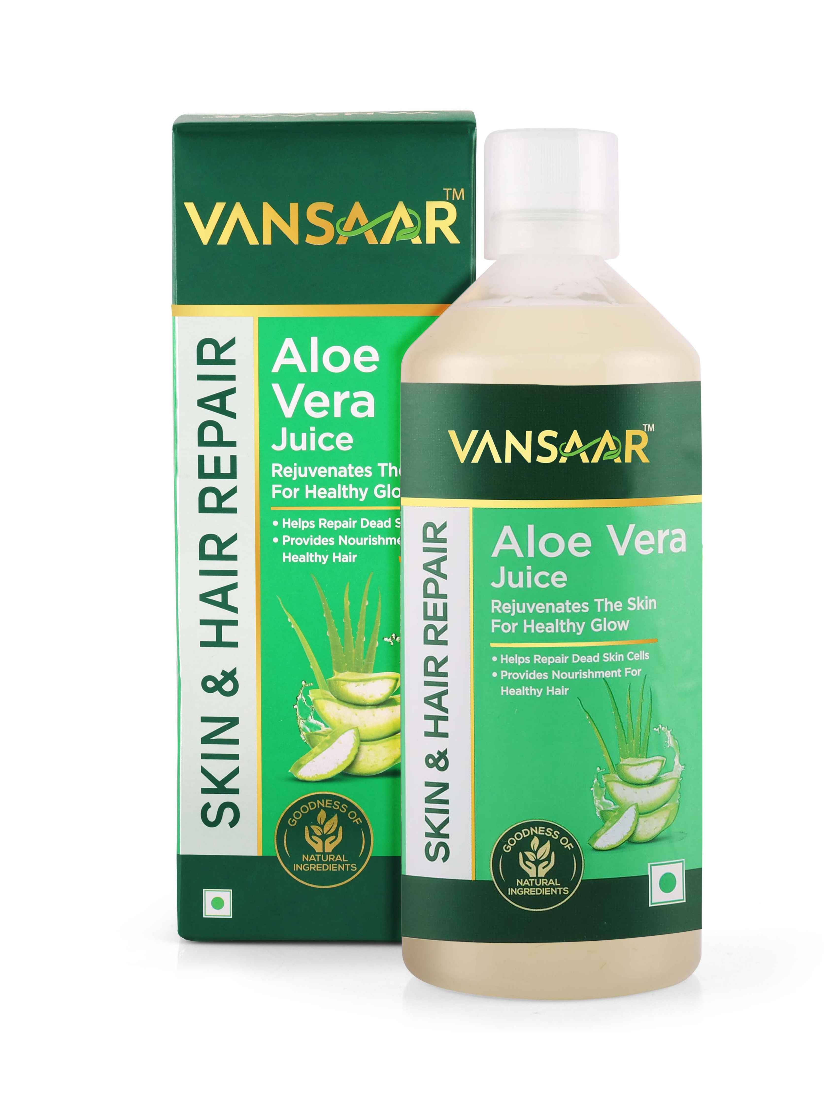 Vansaar Aloe Vera Juice 1L | For Glowing Skin & Healthy Hair| 100% Cold Pressed Vansaar Aloe Vera Juice 1L | For Glowing Skin & Healthy Hair| 100% Cold Pressed