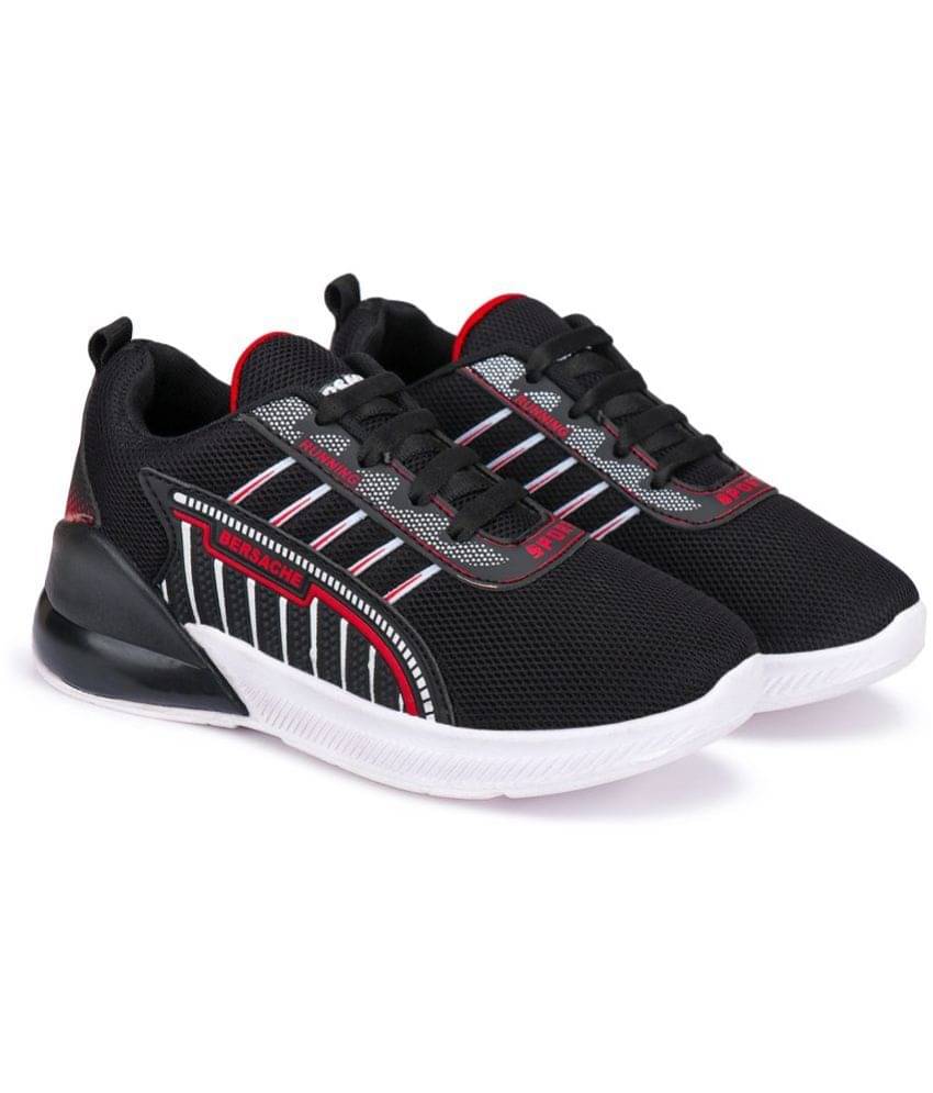     			Bersache - Black Boy's Running Shoes ( 1 Pair )