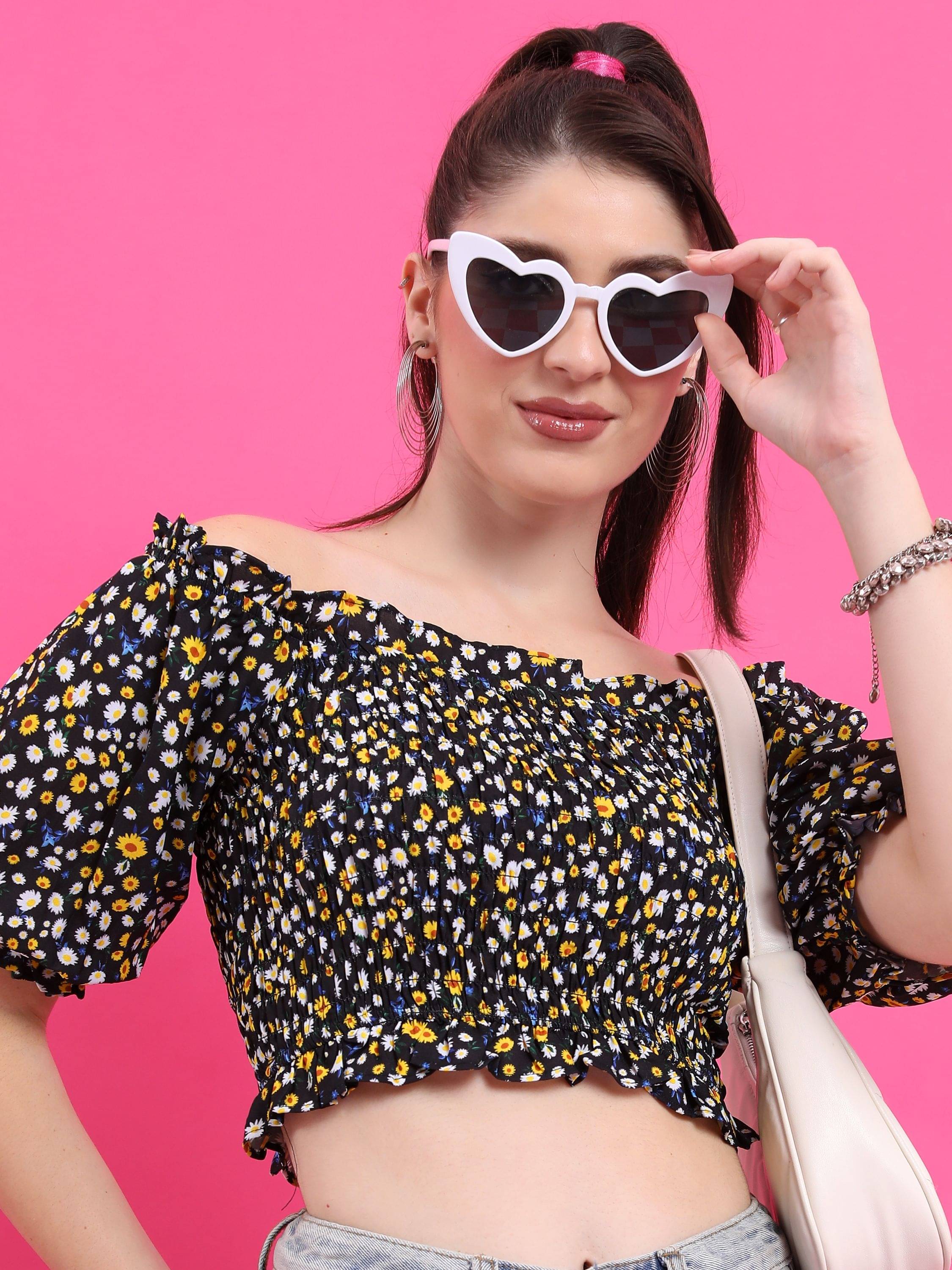     			Ketch Women's Polyester Crop Top ( Multicolor )