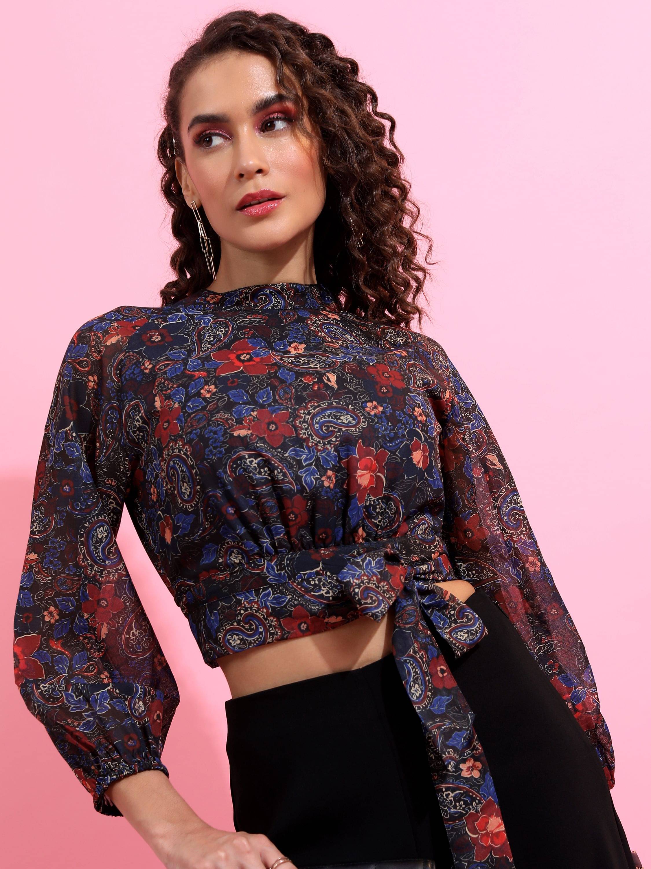 Ketch Women's Polyester Regular Top ( Multicolor ) Ketch Women's Polyester Regular Top ( Multicolor )