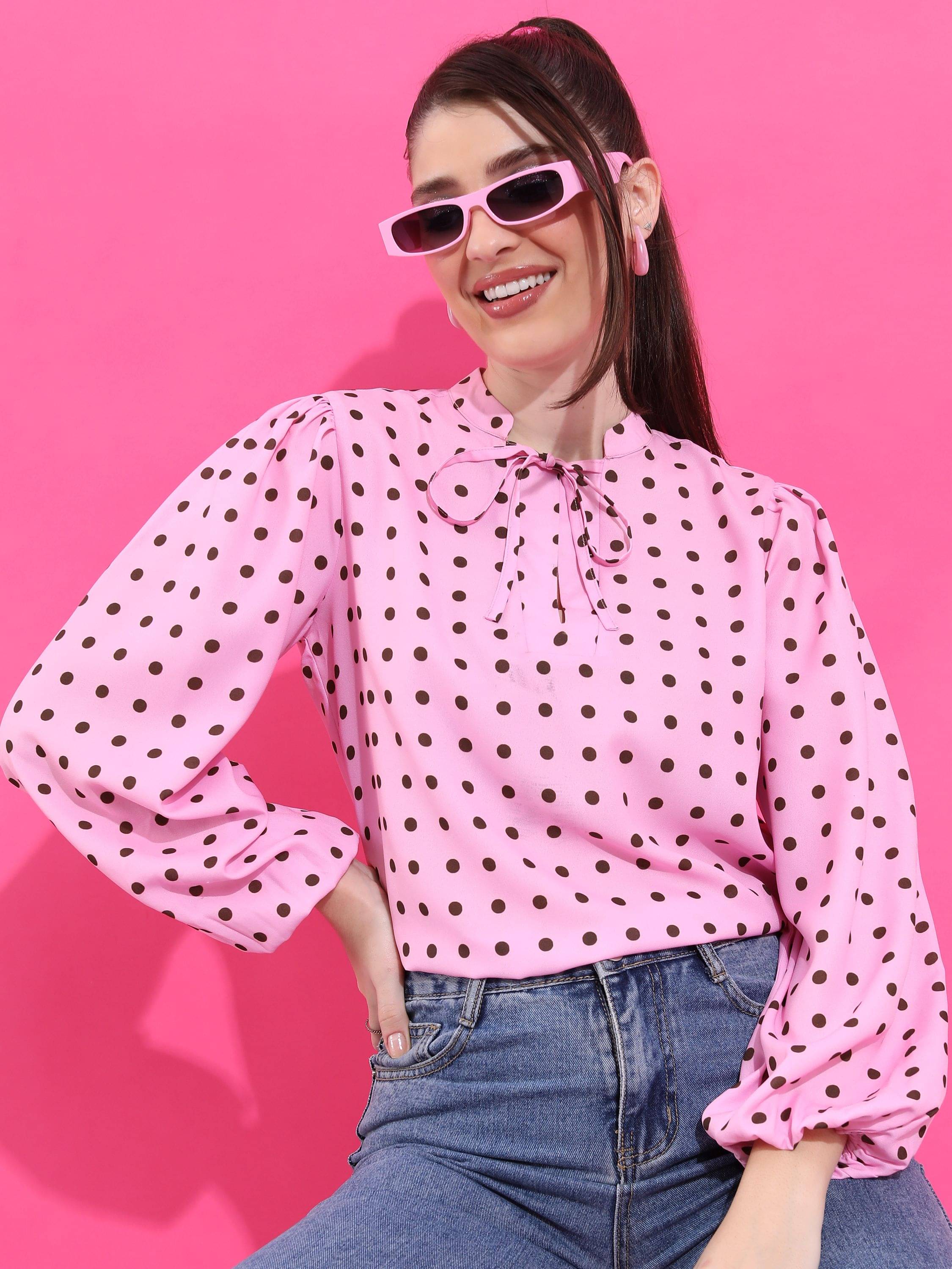 Ketch Women's Polyester Regular Top ( Pink ) Ketch Women's Polyester Regular Top ( Pink )