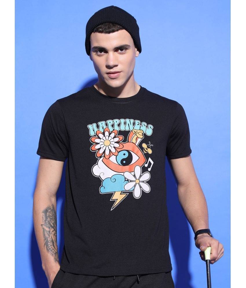 Ketch Pack of 1 Polyester Relaxed Fit Men's T-Shirt ( Black ) Ketch Pack of 1 Polyester Relaxed Fit Men's T-Shirt ( Black )