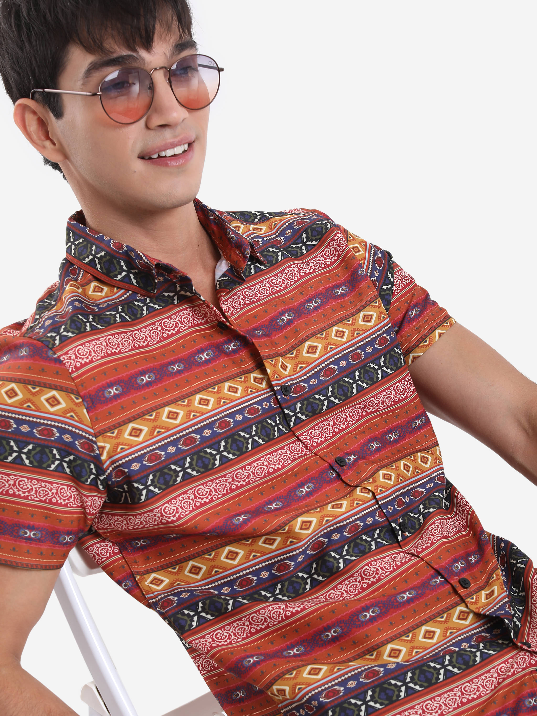 Ketch Polyester Slim Fit Printed Half Sleeves Men's Casual Shirt - Red ( Pack of 1 ) Ketch Polyester Slim Fit Printed Half Sleeves Men's Casual Shirt - Red ( Pack of 1 )