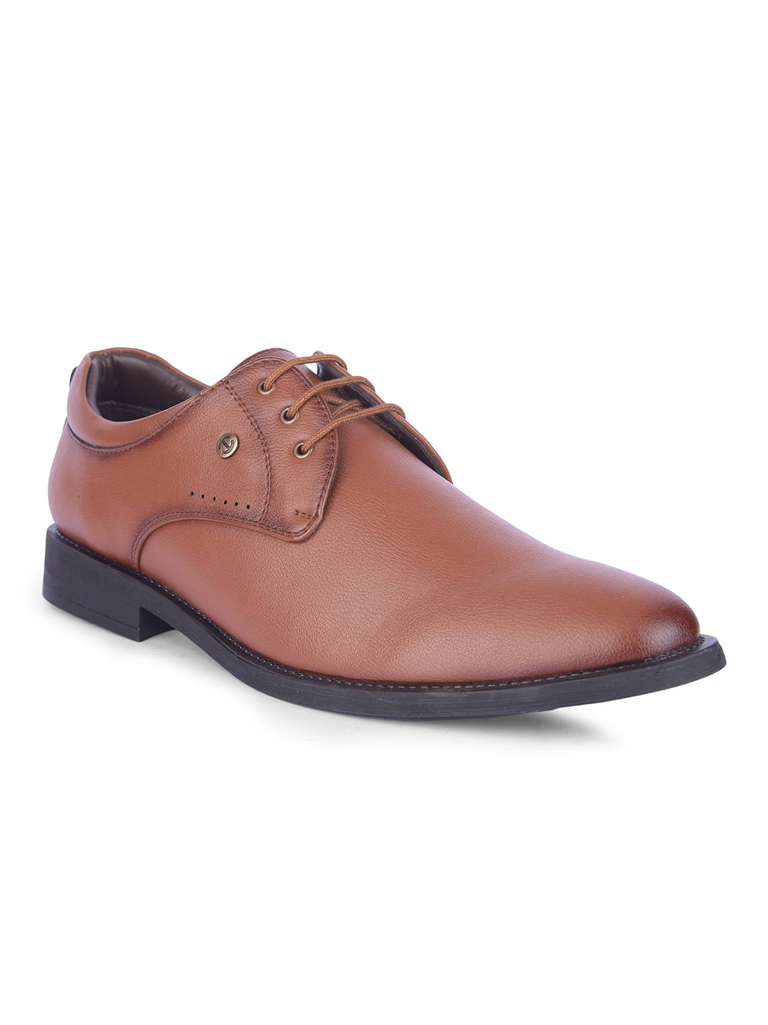     			Liberty Tan Men's Derby Formal Shoes