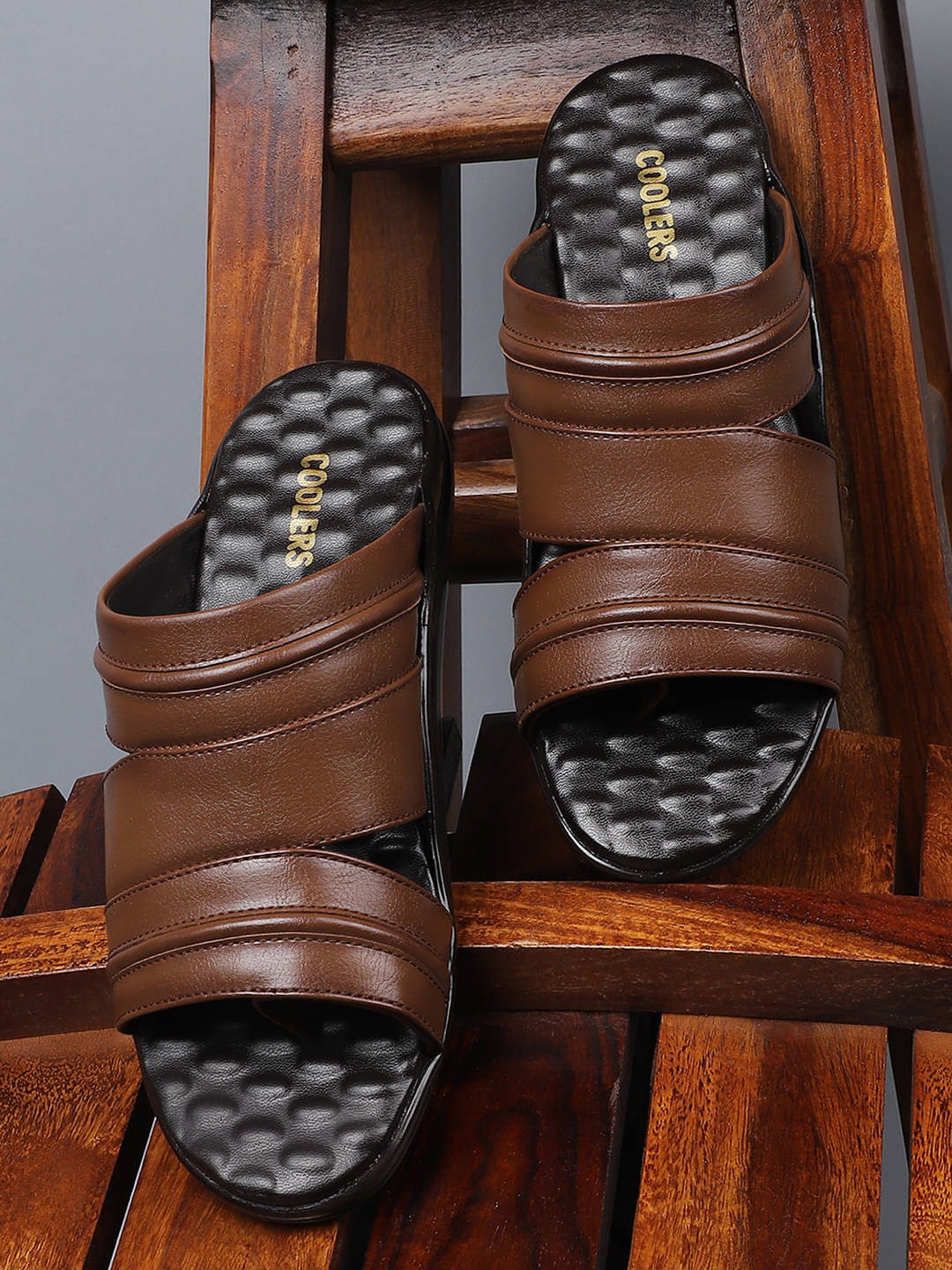     			Liberty Tan Men's Leather Slipper