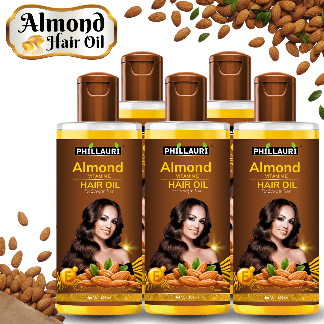     			Phillauri Frizz Control Almond Oil 500 ml ( Pack of 5 )