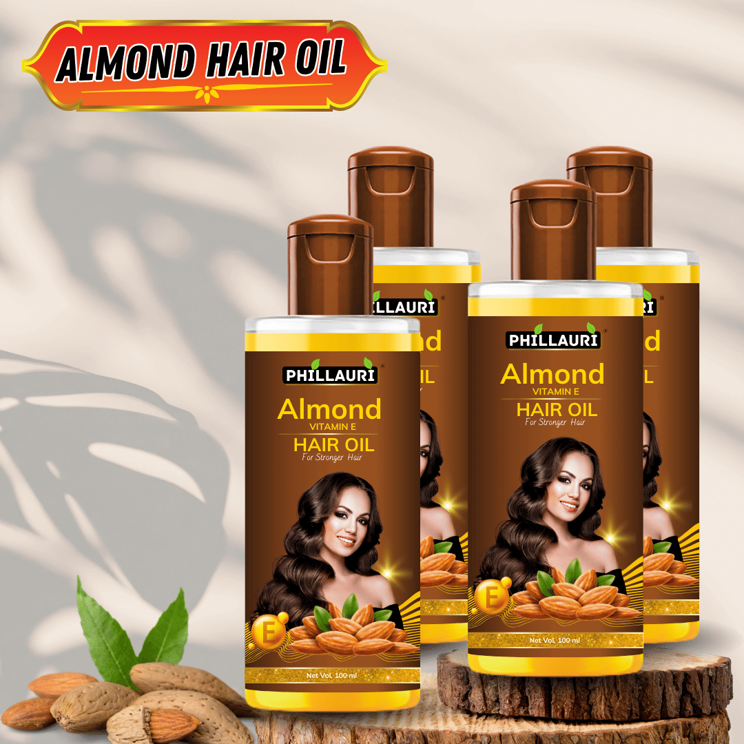 Phillauri Hair Growth Almond Oil 400 ml ( Pack of 4 )