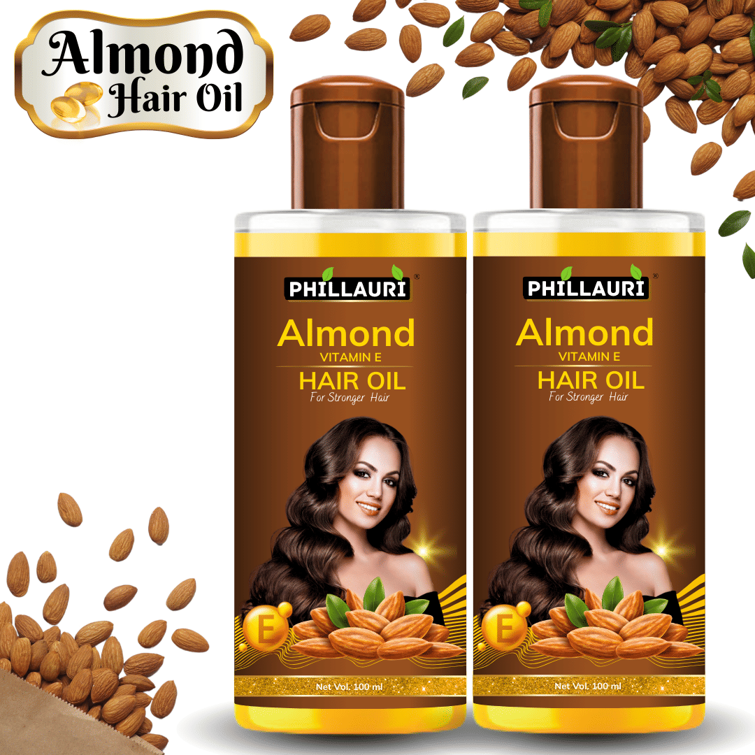     			Phillauri Hair Growth Almond Oil 200 ml ( Pack of 2 )