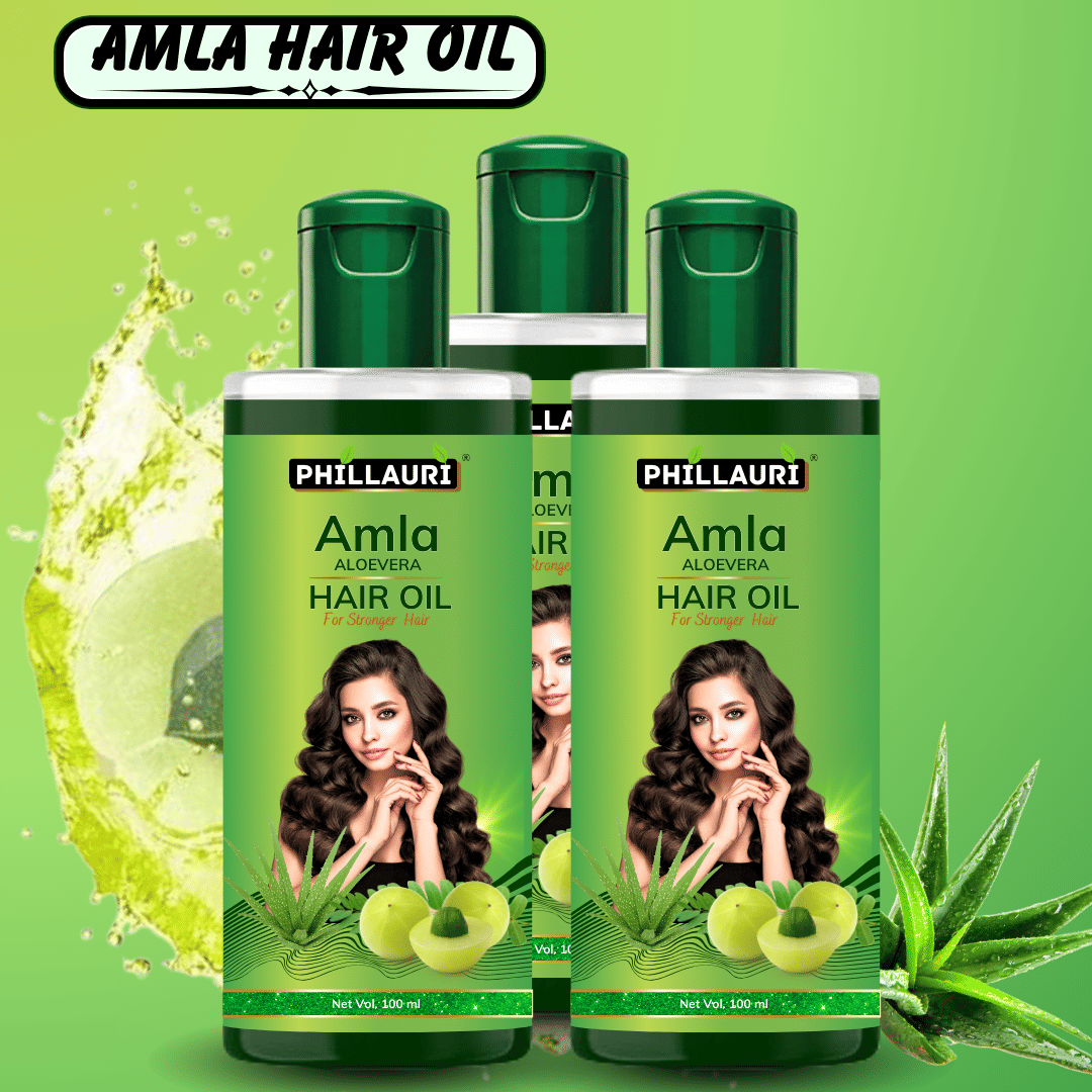     			Phillauri Hair Growth Amla Oil 300 ml ( Pack of 3 )