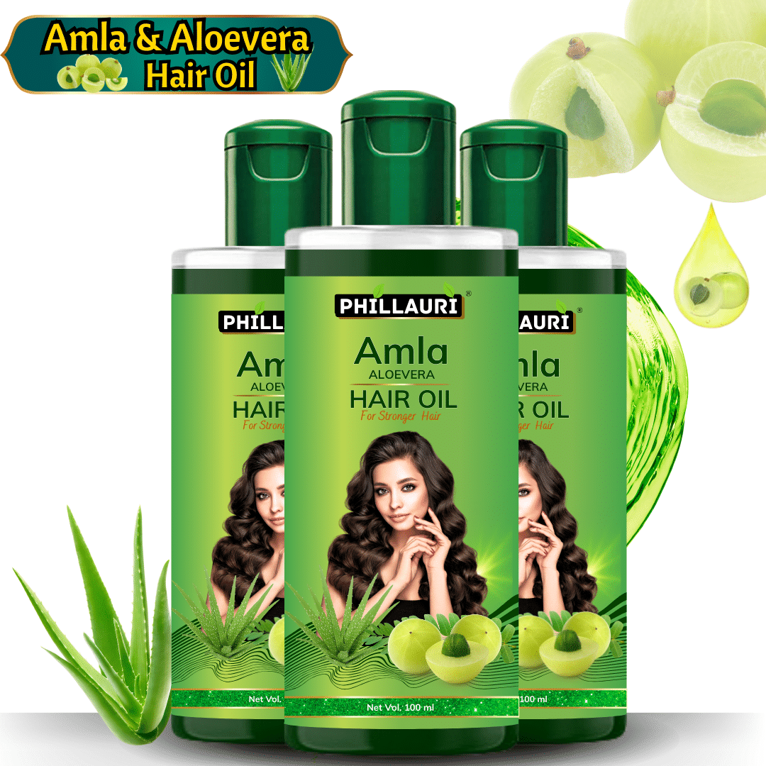     			Phillauri Hair Growth Amla Oil 300 ml ( Pack of 3 )