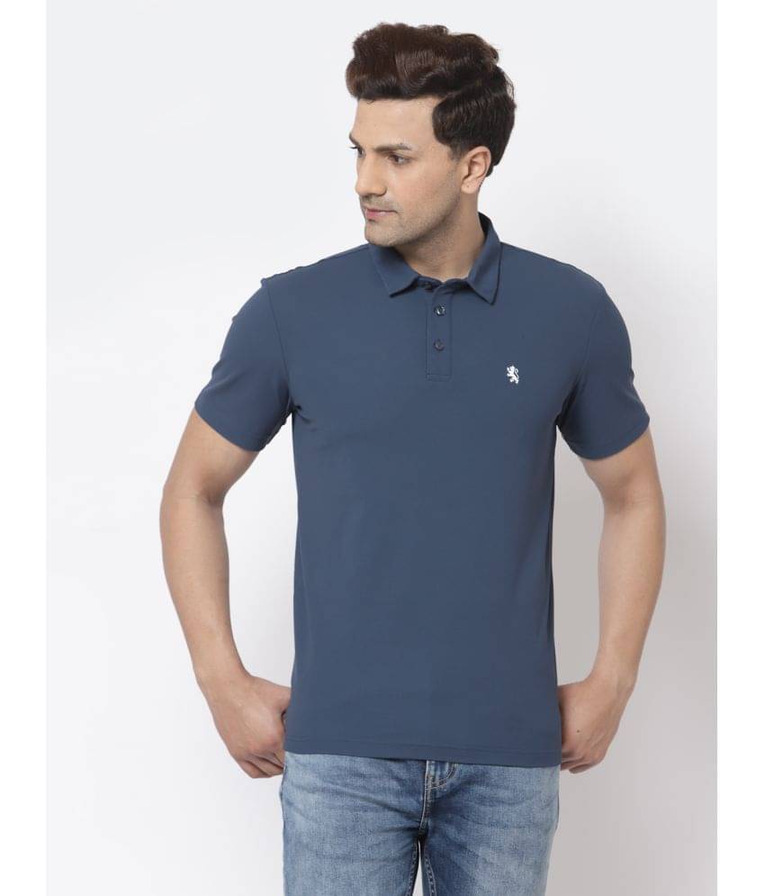     			Red Tape Pack of 1 Polyester Regular Fit Solid Half Sleeves Men's Polo T Shirt ( Blue )