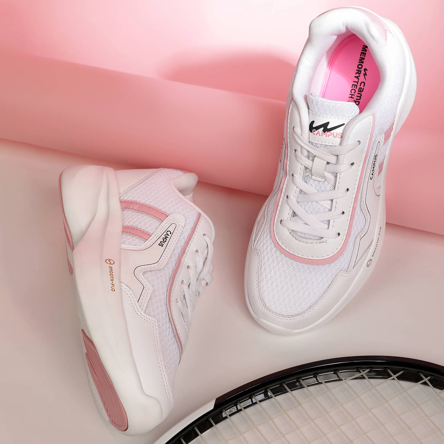    			Campus White Women's Korean Shoes
