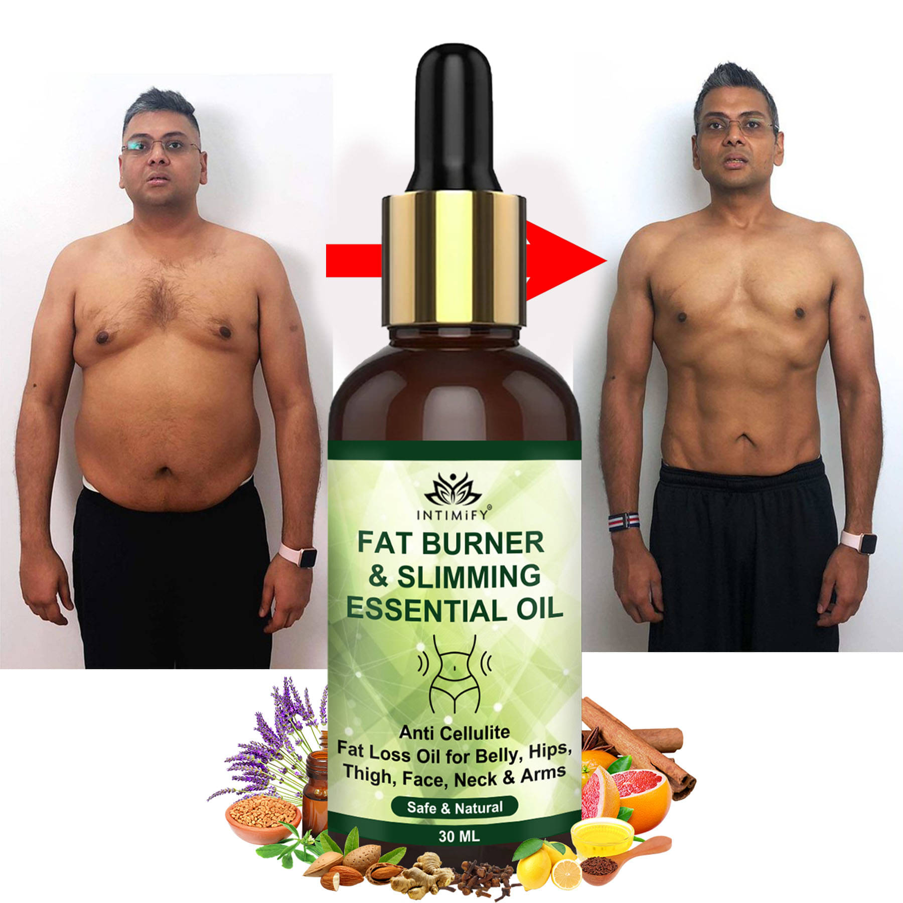     			Intimify Fat Burning & Slimming Oil, Anti Cellulite, Weight Loss Oil, Shaping & Firming Oil 30 mL