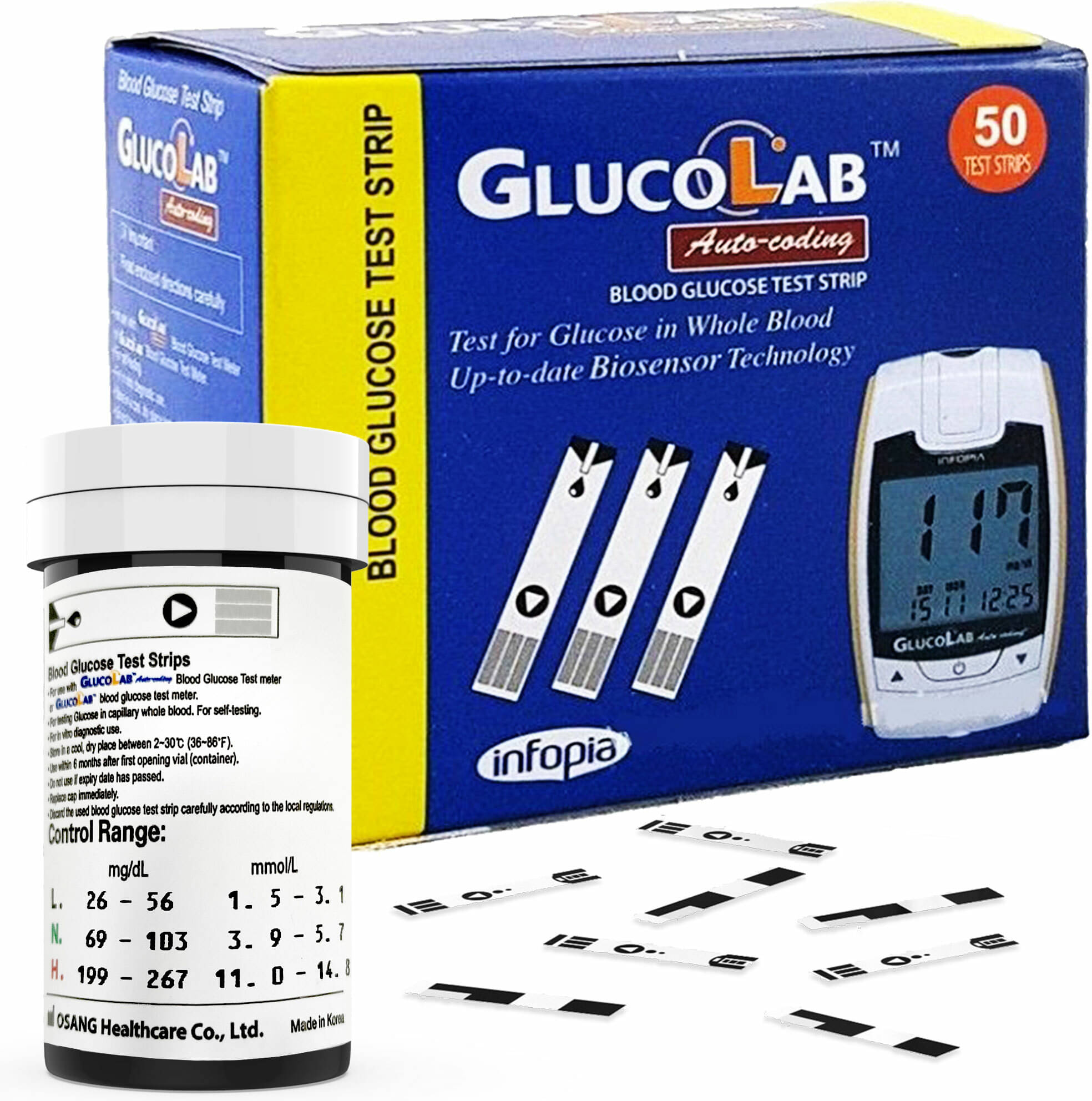    			K-Life Glucolab Blood Glucose Sugar Testing 50 Glucometer Strips