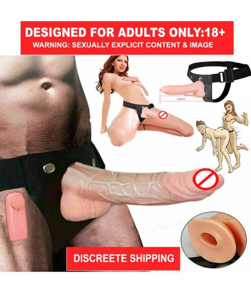 KAMAHOUSE 7 Inch Strap On Artificial Solid Penis Dildo With Belt Sex Toy For Women