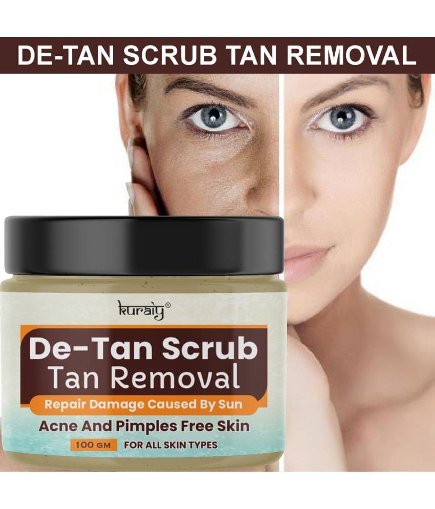 KURAIY De-Tan Face Scrub Tan Removal Face Scrub Suitable for All Skin Types 100g KURAIY De-Tan Face Scrub Tan Removal Face Scrub Suitable for All Skin Types 100g