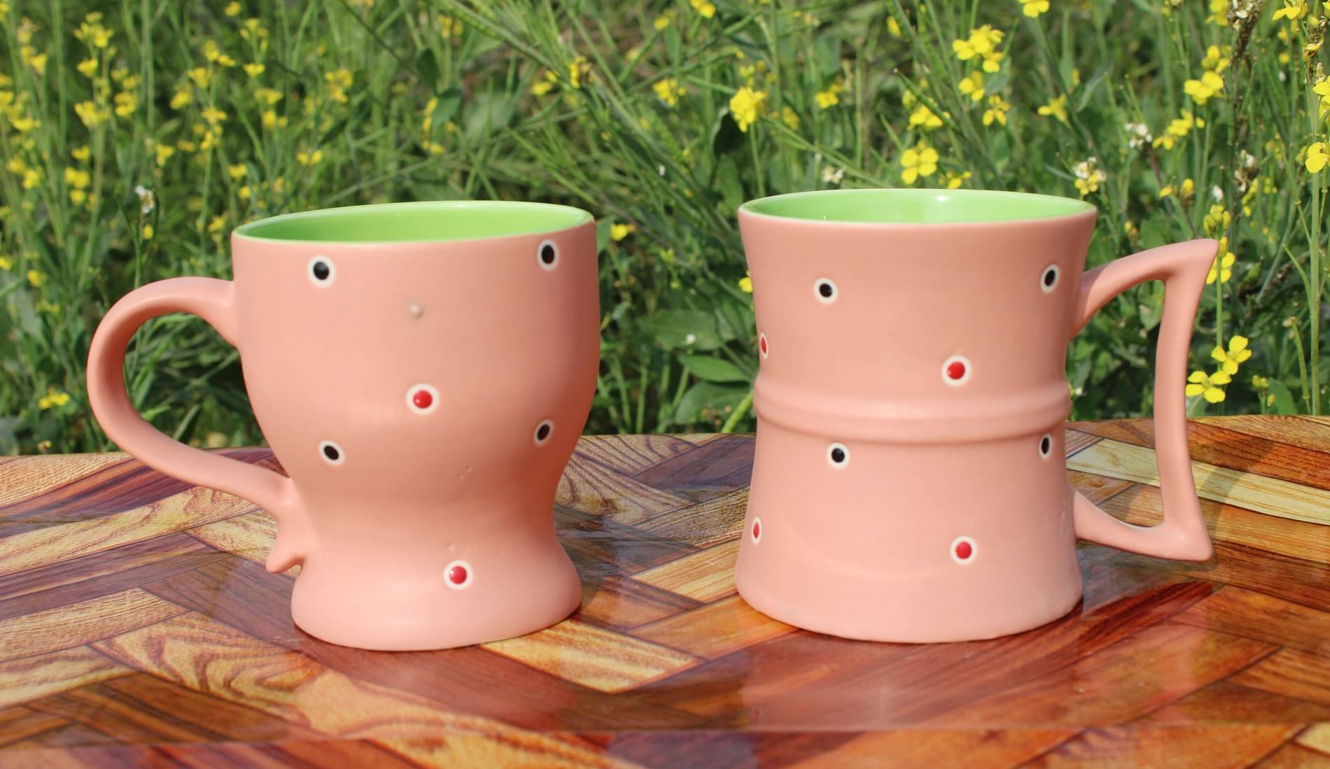     			Laghima jadon Bucket shape Solid Ceramic Coffee Mug 270 mL ( Pack of 2 )
