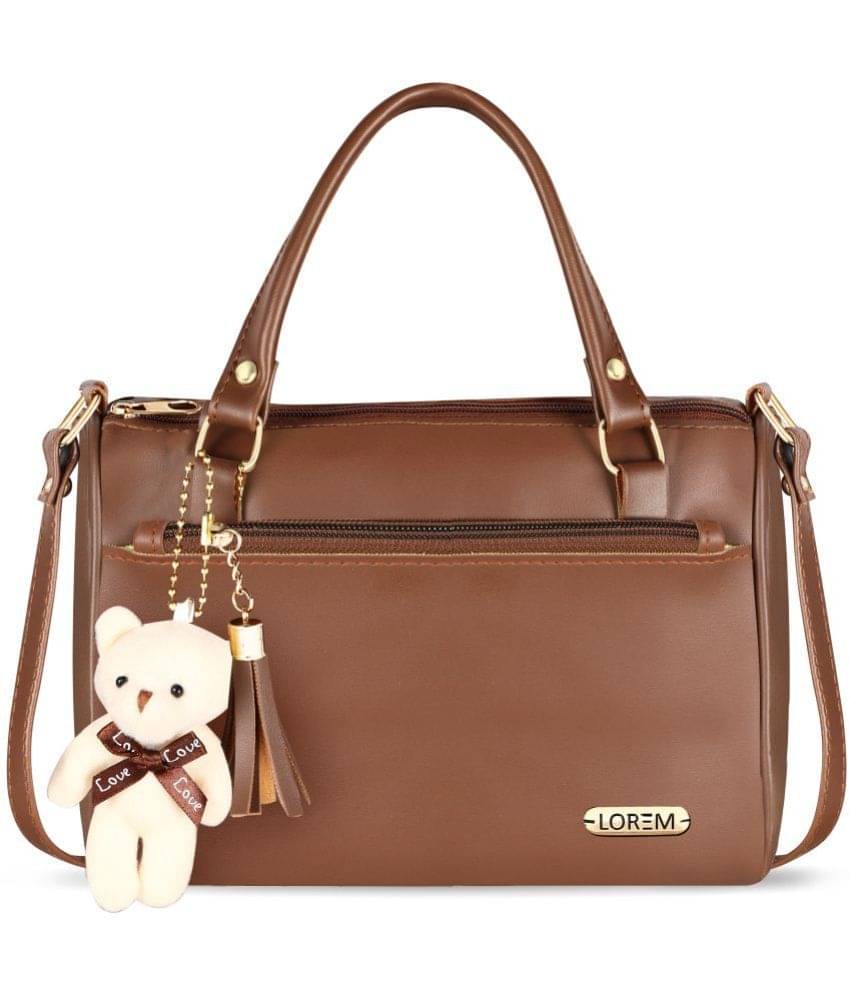     			Lorem Sling Bag Faux Leather Set of 1 ( Brown )