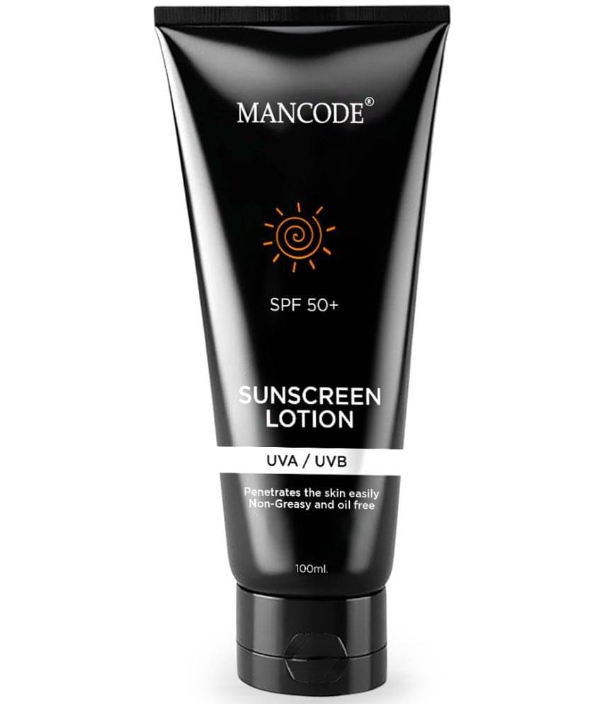 Mancode Sunscreen SPF 50 PA+ Lotion & Blue Light Protection For All Types of Skin for unisex (Pack of 1) Mancode Sunscreen SPF 50 PA+ Lotion & Blue Light Protection For All Types of Skin for unisex (Pack of 1)