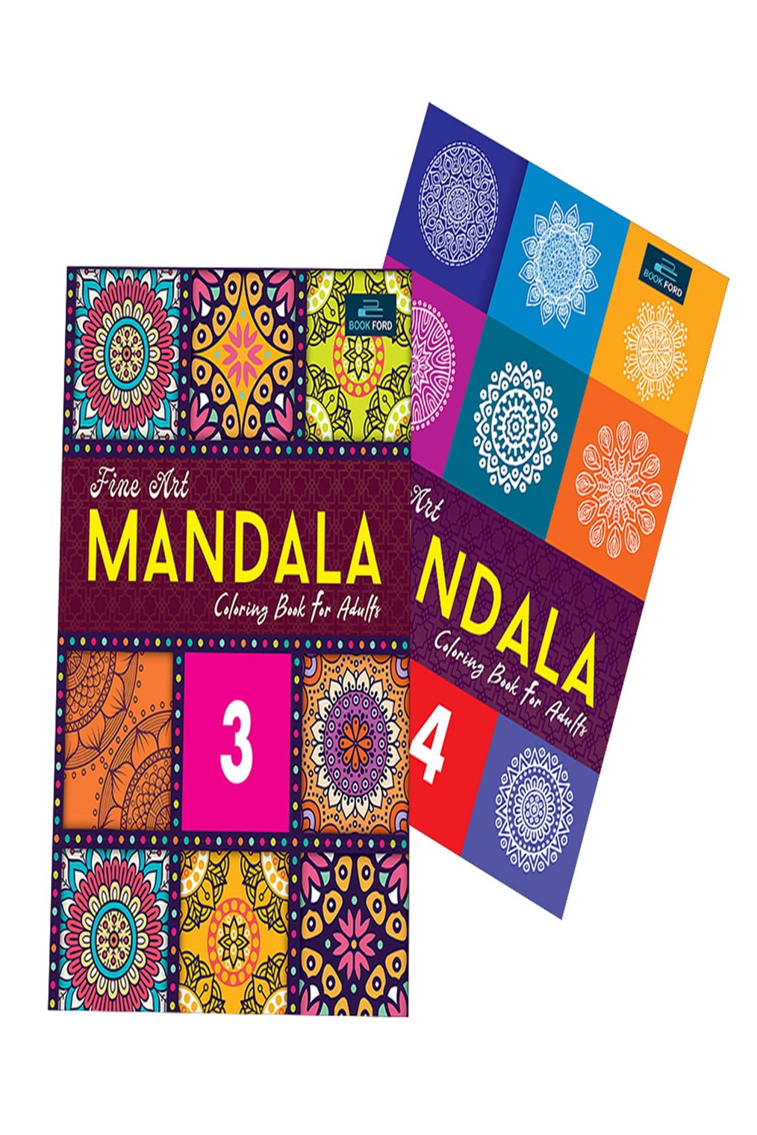 Mandala Art Coloring Book Series Set Of 2 Part -3 And 4 - My Flora & Fauna And Art & Culture - Relaxing , Creative , Refreshing Mandala Art Coloring Book Series Set Of 2 Part -3 And 4 - My Flora & Fauna And Art & Culture - Relaxing , Creative , Refreshing