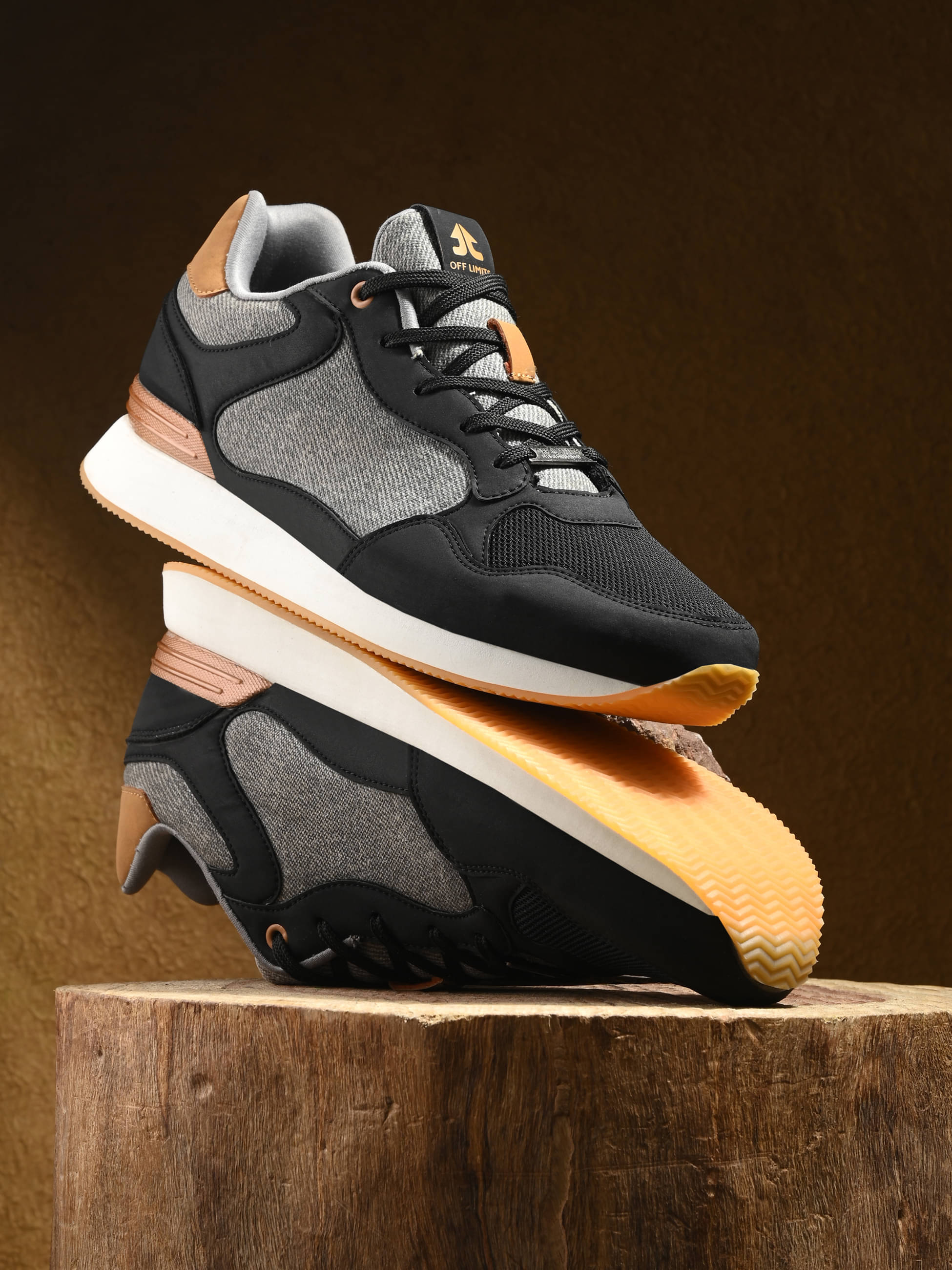    			OFF LIMITS LENNOX Black Men's Sneakers