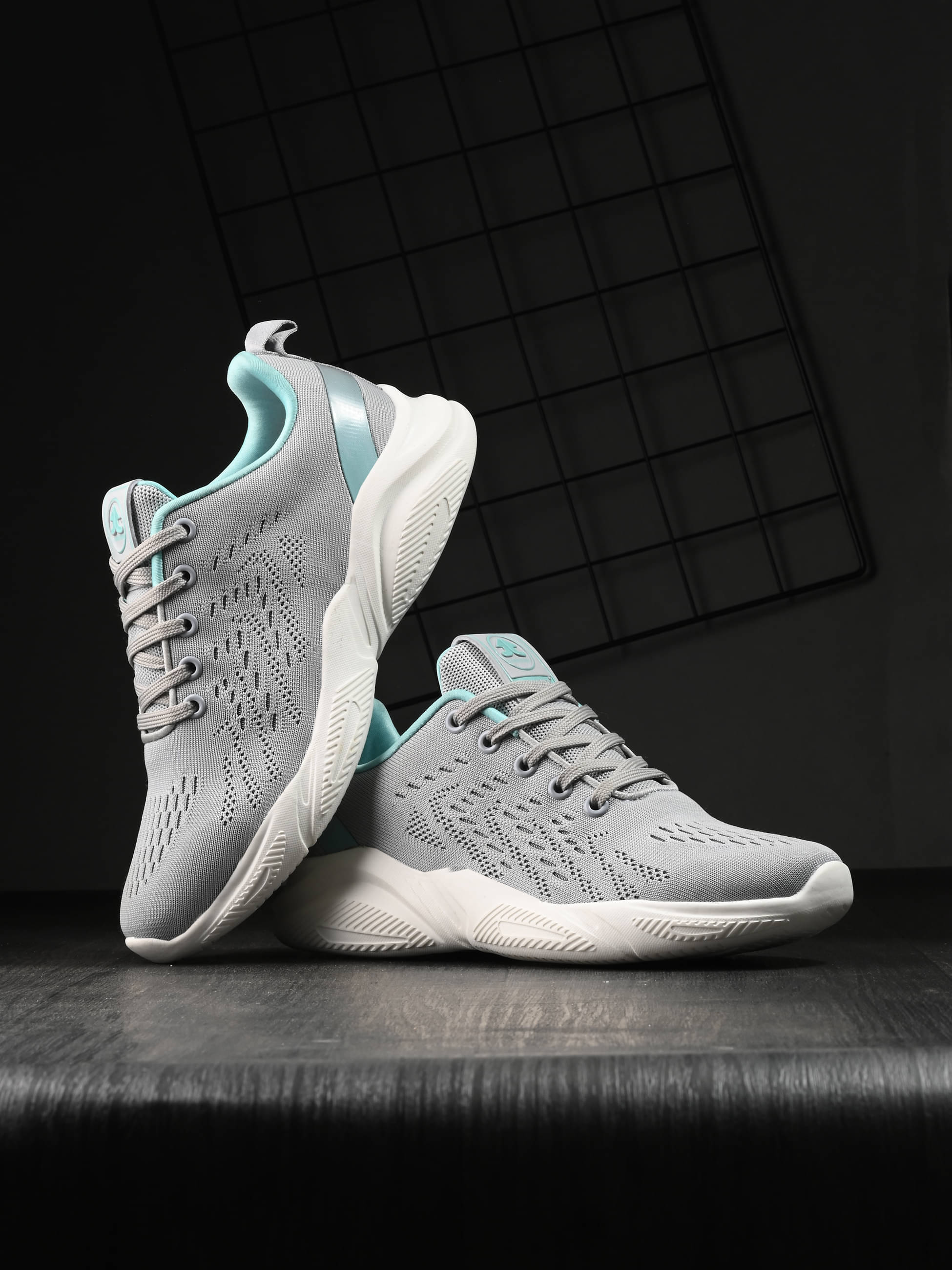     			OFF LIMITS - Light Grey Women's Running Shoes