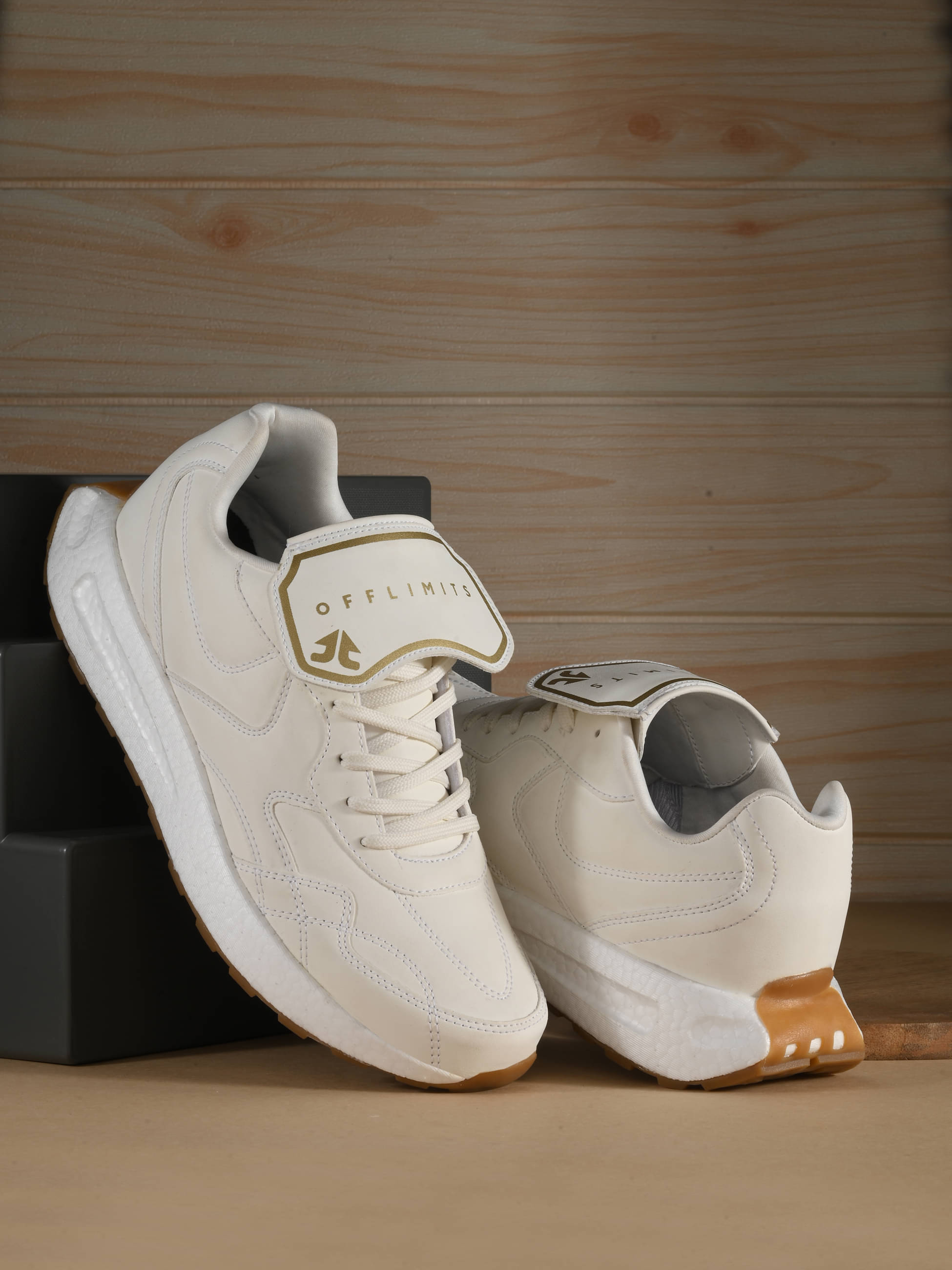     			OFF LIMITS SOHO White Men's Sports Running Shoes