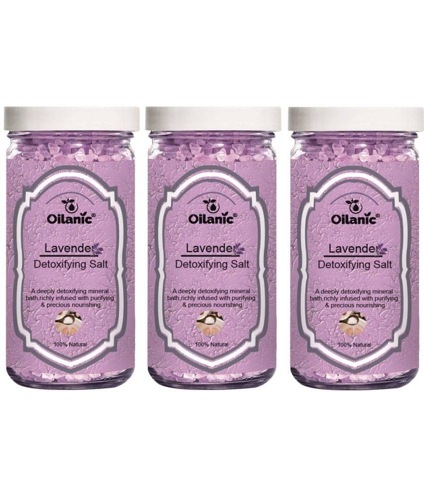 Oilanic Bath Salt Crystal Lavender Bath Salt 200 g Pack of 3 Oilanic Bath Salt Crystal Lavender Bath Salt 200 g Pack of 3