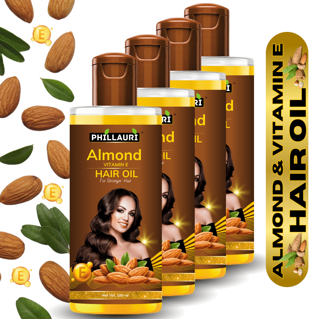 Phillauri Hair Growth Almond Oil 400 ml ( Pack of 4 )