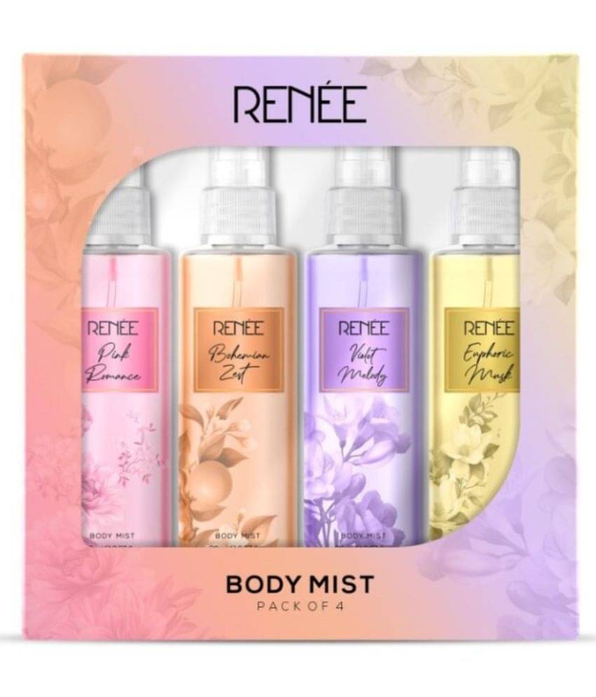 RENEE Body Mist for Women Long Lasting Floral & Fruity Scents, 20ml, Pack of 4 RENEE Body Mist for Women Long Lasting Floral & Fruity Scents, 20ml, Pack of 4