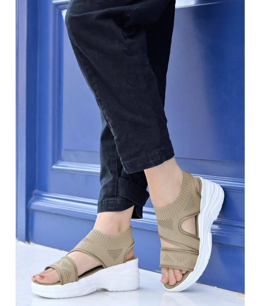     			Shoetopia Beige Women's Sandal Heels