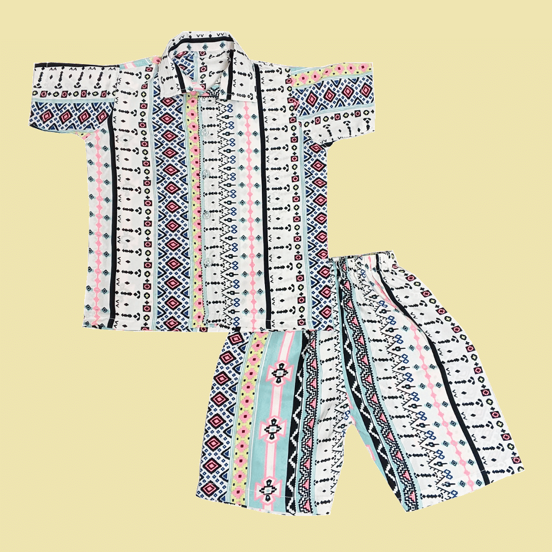 harshvardhanmart.com Pack of 1 Boys Cotton Blend Shirt & Shorts Set ( Multicolor )