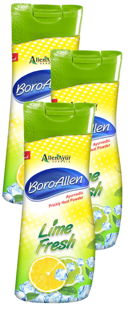 ALLEN AllenAyur Prickly Heat Powder Lime fresh Powder 150 gm Pack of 3 ALLEN AllenAyur Prickly Heat Powder Lime fresh Powder 150 gm Pack of 3