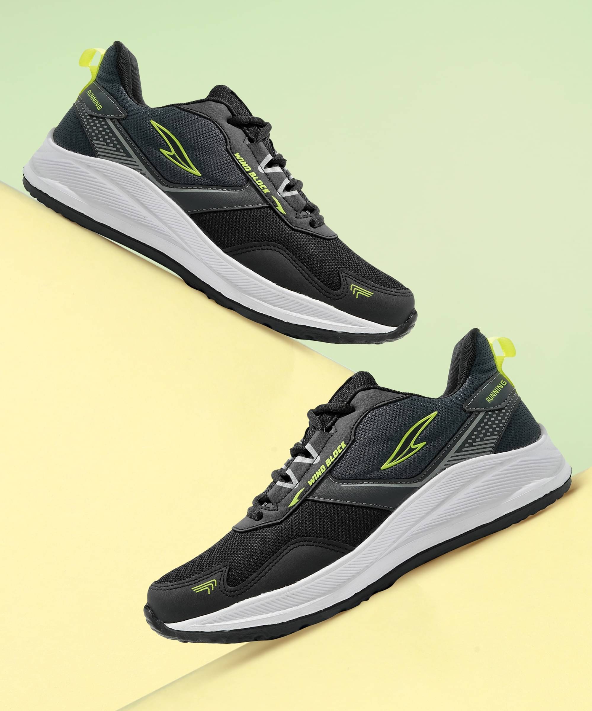     			ASIAN THAR-01 Black Men's Sports Running Shoes