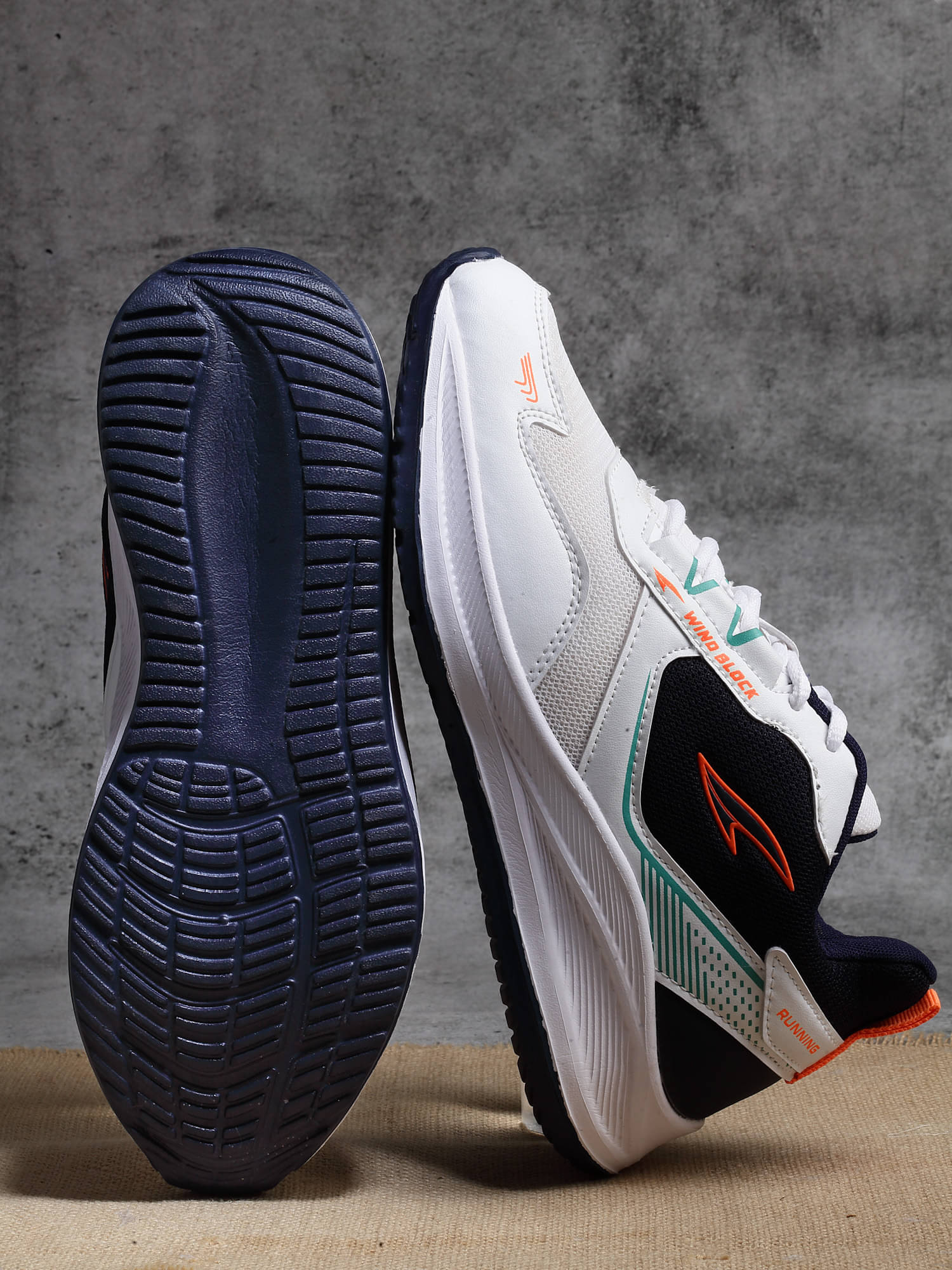     			ASIAN White Men's Sports Running Shoes