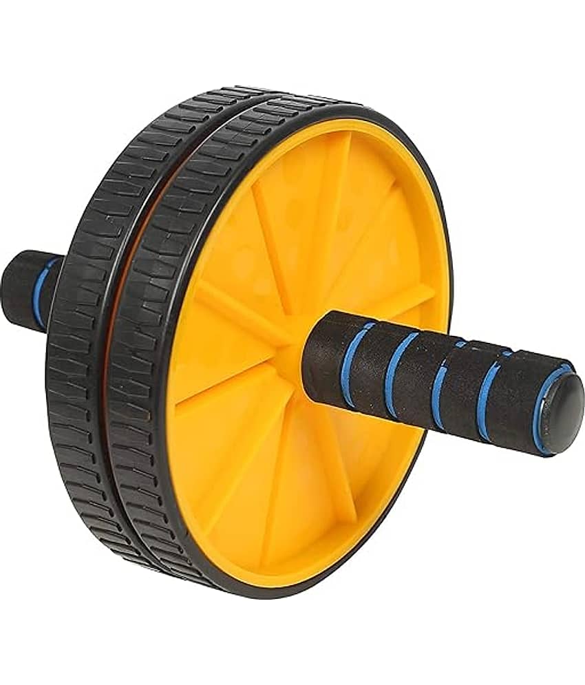 Ab Roller Wheel for Abs Workouts/Home Gym Abdominal Exercise/Core Workouts for Men and Women (Yellow) Pack of 1 - Sports and Fitness Equipment | Buy online on ZillyBuy