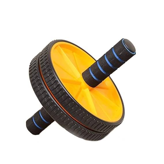     			Ab Roller for Men and Women Belly Fat Reducer Home Gym Exercise Home Gym Equipment Workout Strength Training Equipment Gym Equipment for Home (Yellow) Pack of 1