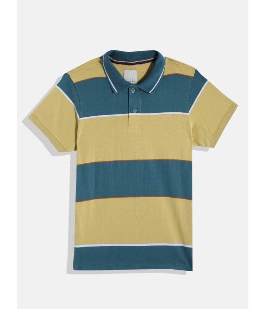     			Auxamis Pack of 1 Boys Cotton Blend Polo T-Shirt ( Multi Color )