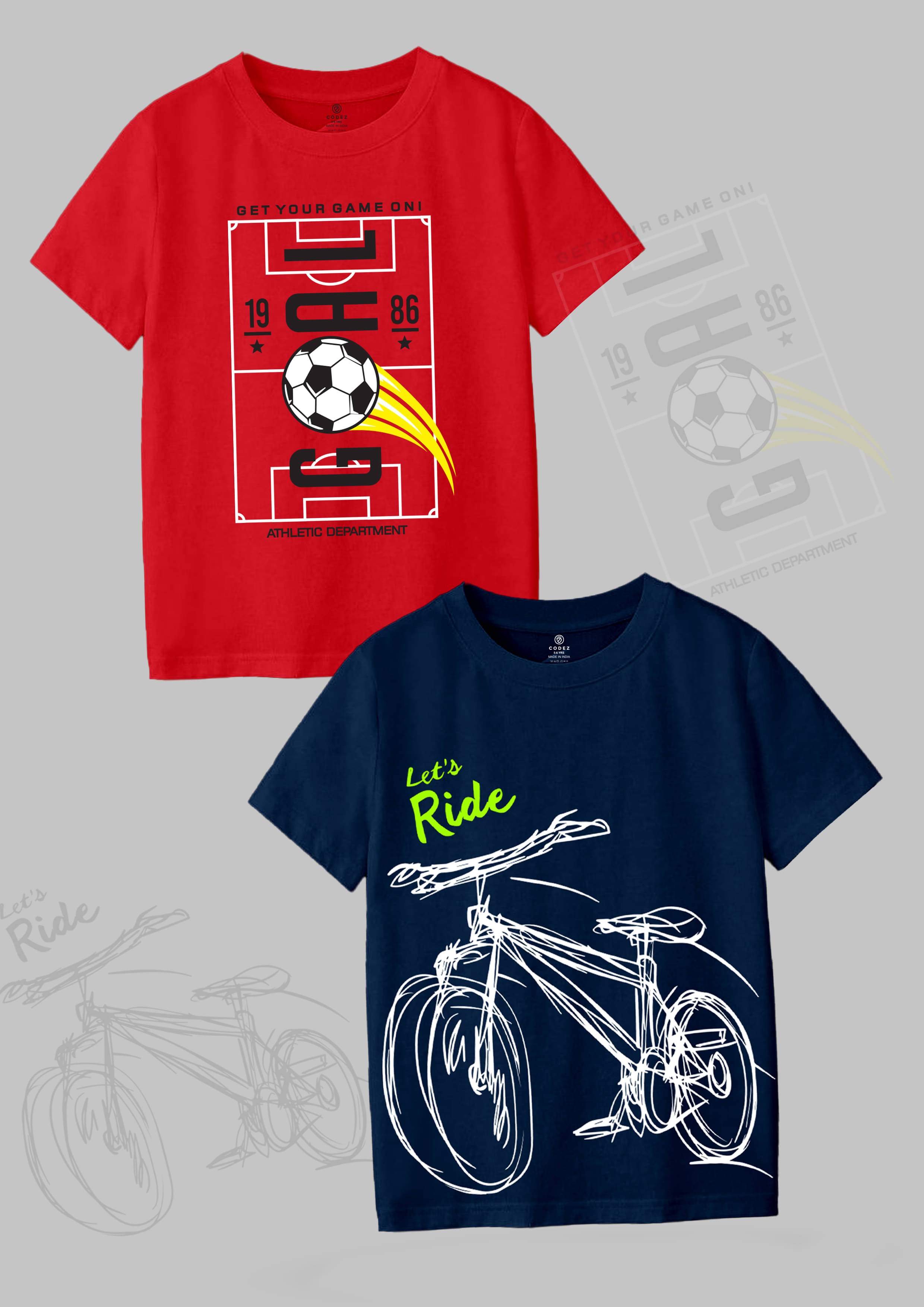     			CODEZ Pack of 1 Boys Cotton Blend Polo T-Shirt ( Multi Color )