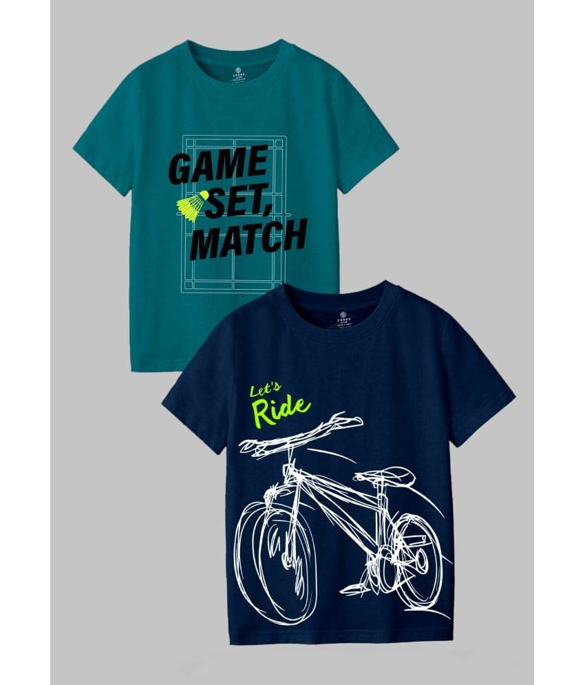     			CODEZ Pack of 2 Boys Cotton Blend T-Shirt ( Multi Color )