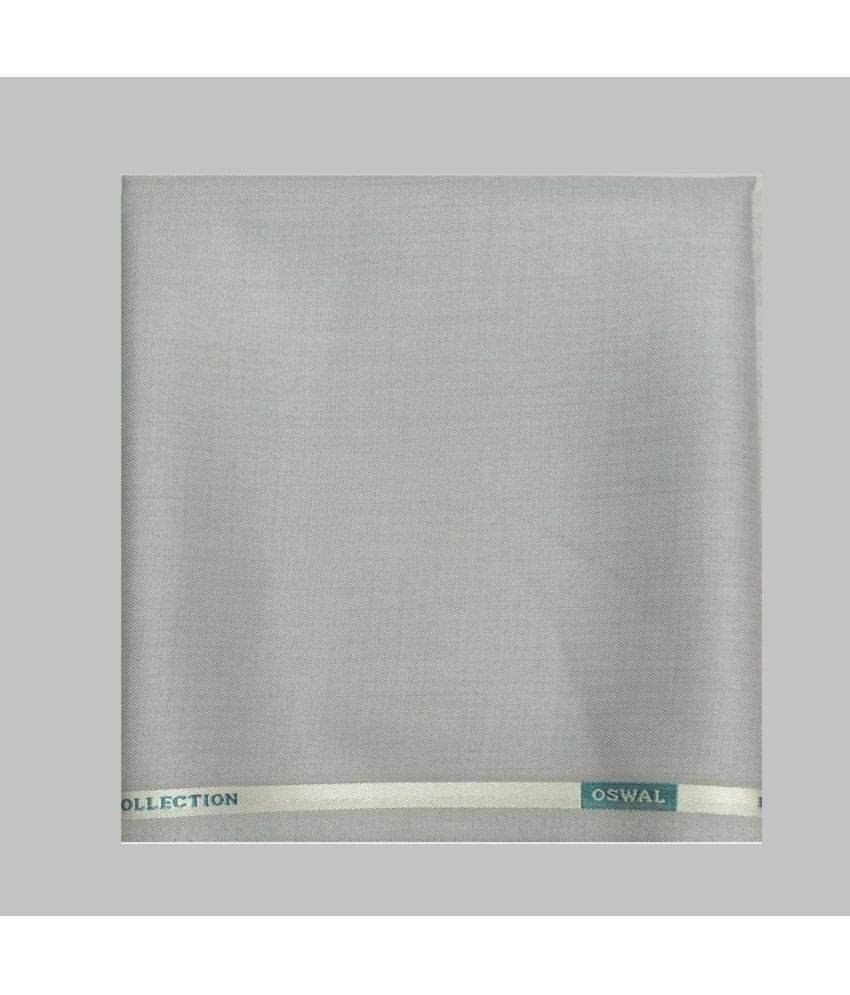     			Fabkart Light Grey Polyester Men's Unstitched Pant Piece ( Pack of 1 )