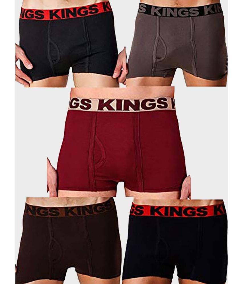 HAP Pack of 5 Cotton Trunks For Men's ( Multicolor ) HAP Pack of 5 Cotton Trunks For Men's ( Multicolor )