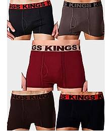 HAP Pack of 5 Cotton Trunks For Men's ( Multicolor )