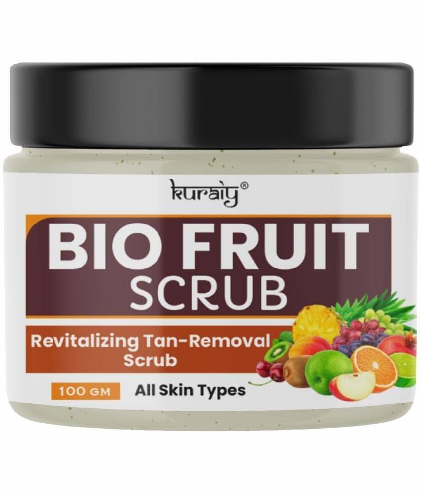 KURAIY Bio Fruit Revitalizing and Tan Removal Face Scrub for All Skin Types 100g KURAIY Bio Fruit Revitalizing and Tan Removal Face Scrub for All Skin Types 100g