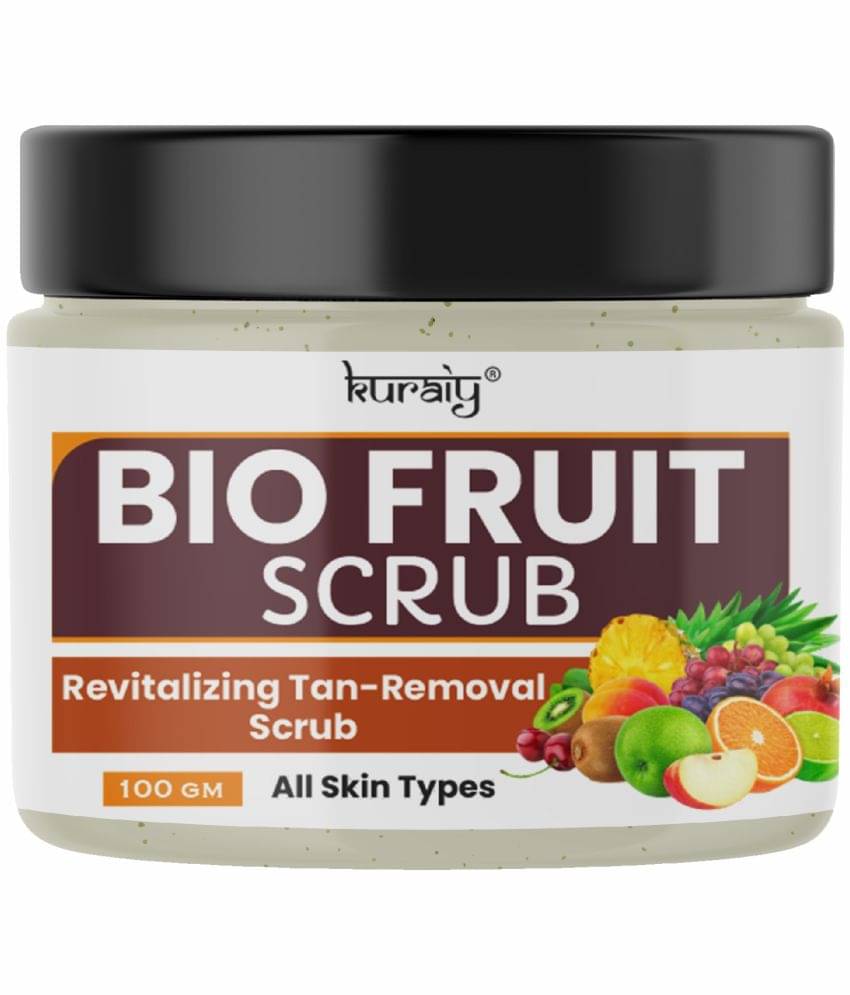 KURAIY Bio Fruit Revitalizing and Tan Removal Face Scrub for All Skin Types 100g KURAIY Bio Fruit Revitalizing and Tan Removal Face Scrub for All Skin Types 100g